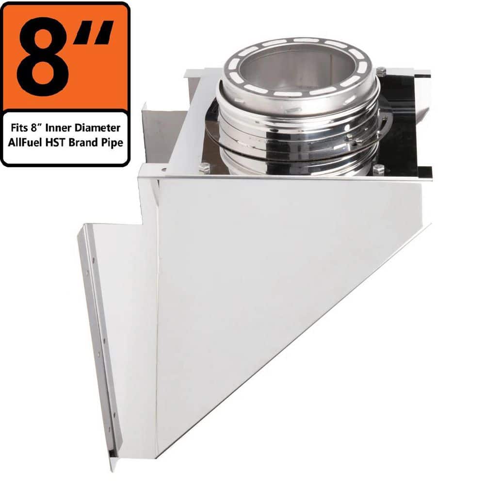 ALLFUEL HST 8 in. x 7 in. Base Wall Support Kit for Double Wall