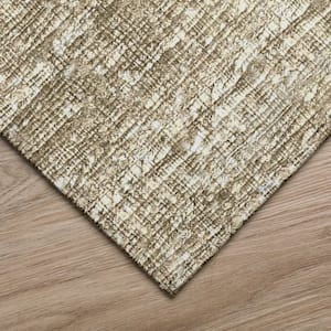 Accord Ivory 2 ft. 3 in. x 7 ft. 6 in. Abstract Indoor/Outdoor Washable Area Rug