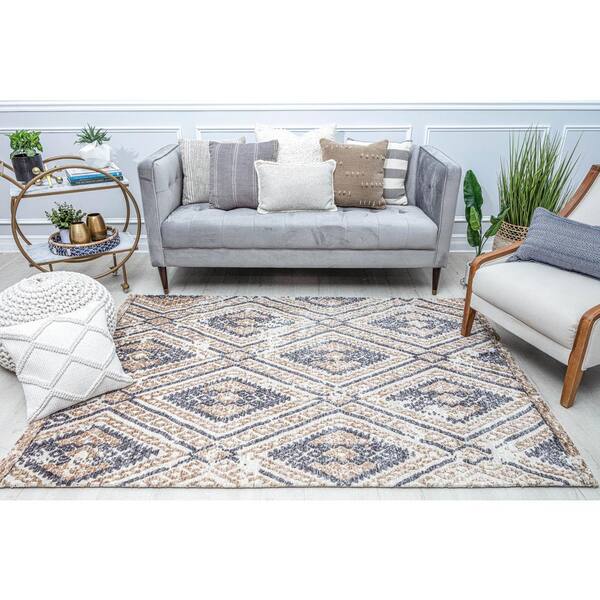 Ivory Diamond 5 ft. x 7 ft. Indoor Area Rug