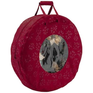 Cranberry Seasons Wreath Storage Bag in Large