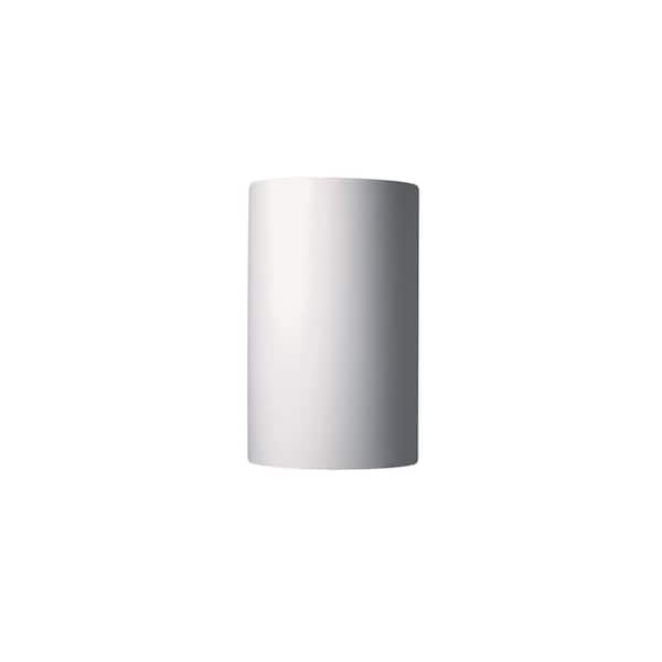 Justice Design Ambiance 2-Light Large ADA Cylinder Bisque Wall Sconce