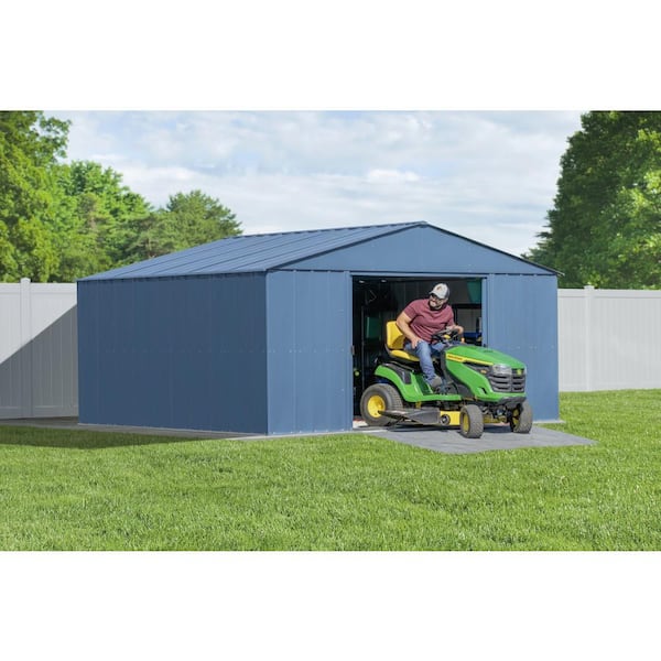 Arrow Classic Storage Shed 12 ft. W x 14 ft. D x 7 ft. H Metal Shed 160 sq. ft.