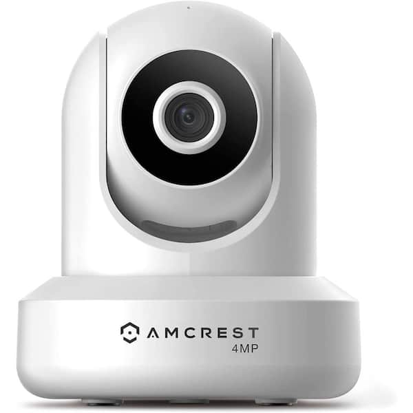 Amcrest 4MP ProHD Indoor WiFi Security Wireless IP Camera with Pan/Tilt, 2-Way Audio, Night Vision, IP4M-1041W (White)