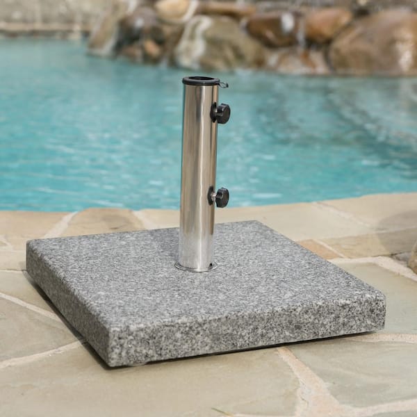 Clihome Granite Patio Umbrella Base in Gray