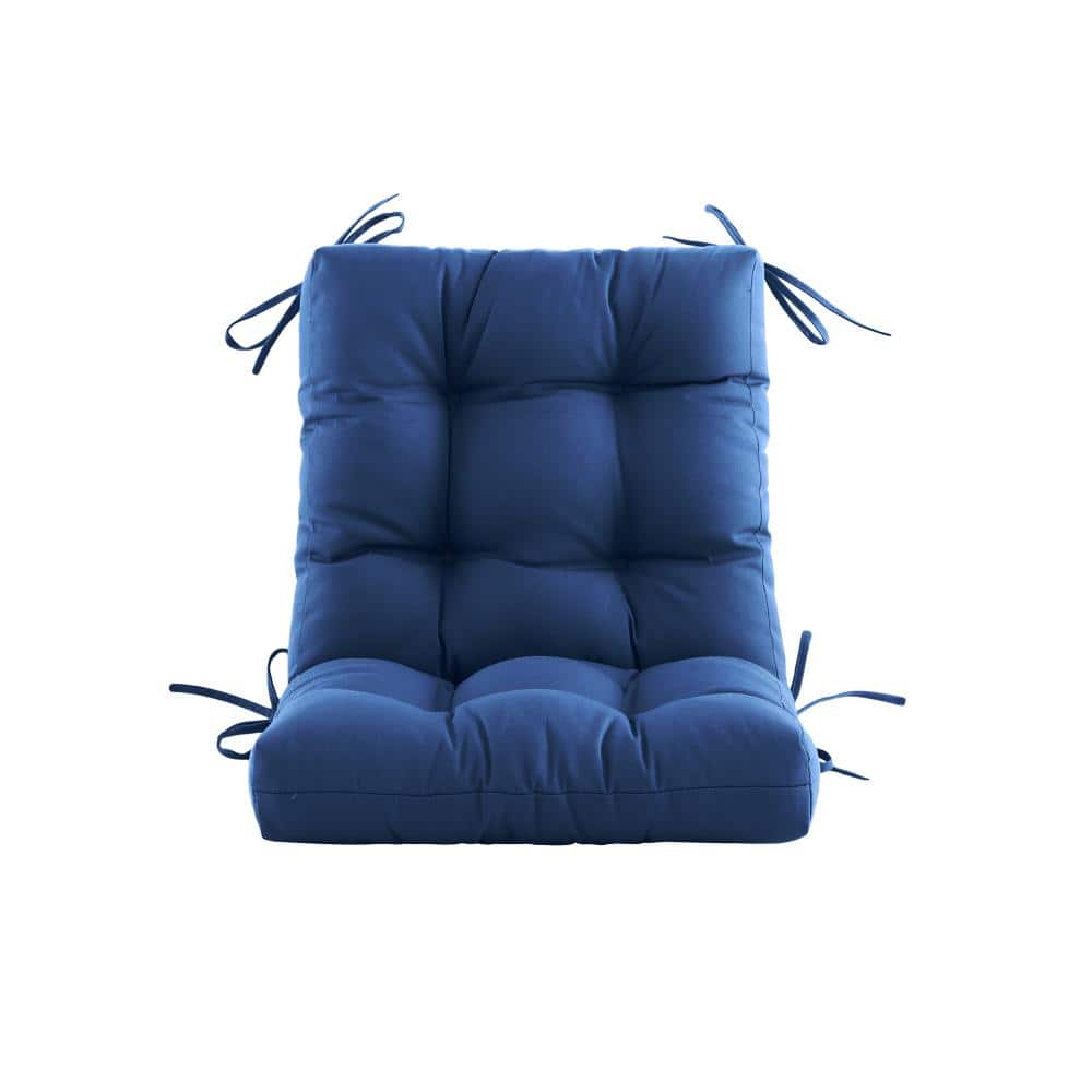 "Outdoor Chair Cushions 40""x20"" Patio Seat Pads with Straps, 100% Polyester for Deck, Poolside, Chairs,Indigo" price history on PriceWatchPro