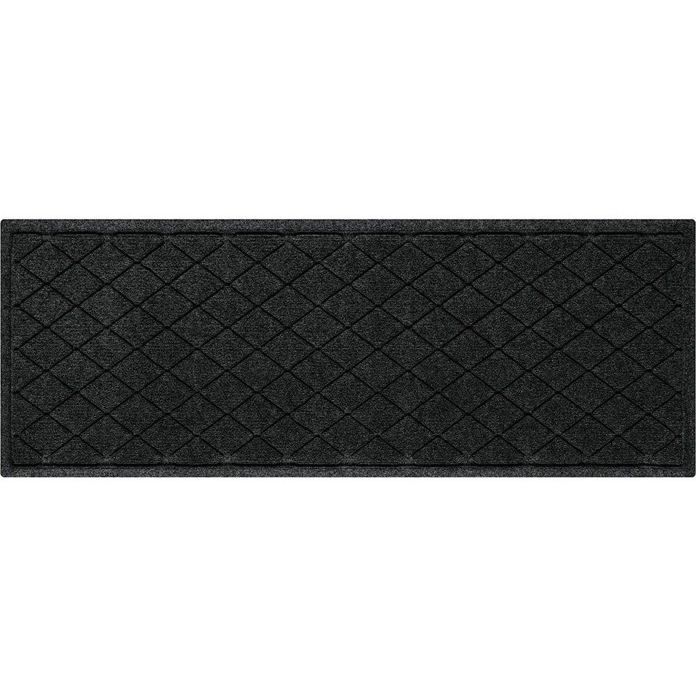Waterhog Argyle Charcoal 22 in. x 60 in. PET Polyester Indoor Outdoor Runner Door Mat price history on PriceWatchPro