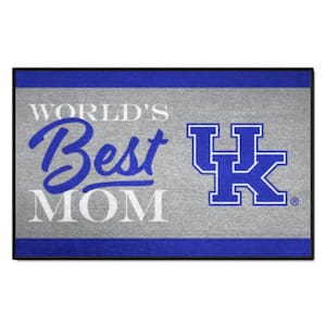 Kentucky Wildcats Blue World's Best Mom 19 in. x 30 in. Starter Mat Accent Rug