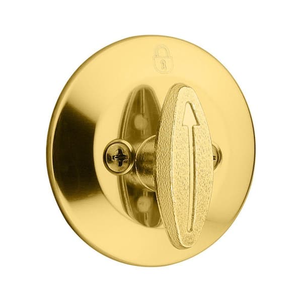 EZ-FLO Polished Brass Single Cylinder Deadbolt in the Deadbolts department  at