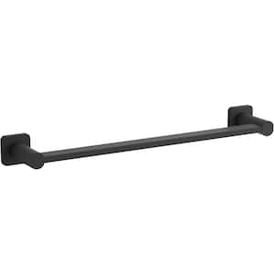 Parallel 18 in. Wall Mounted Towel Bar in Matte Black