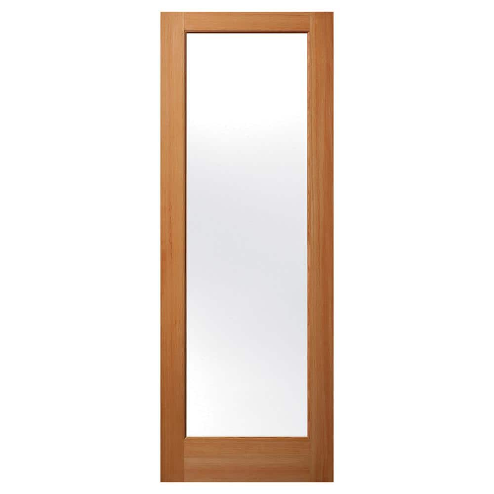 Builders Choice 30 In X 96 In Universal Full Lite Satin Glass Unfinished Fir Wood Front Door