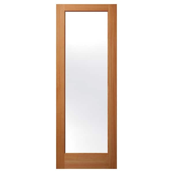 Builders Choice 30 In X 96 In Universal Full Lite Satin Glass Unfinished Fir Wood Front Door