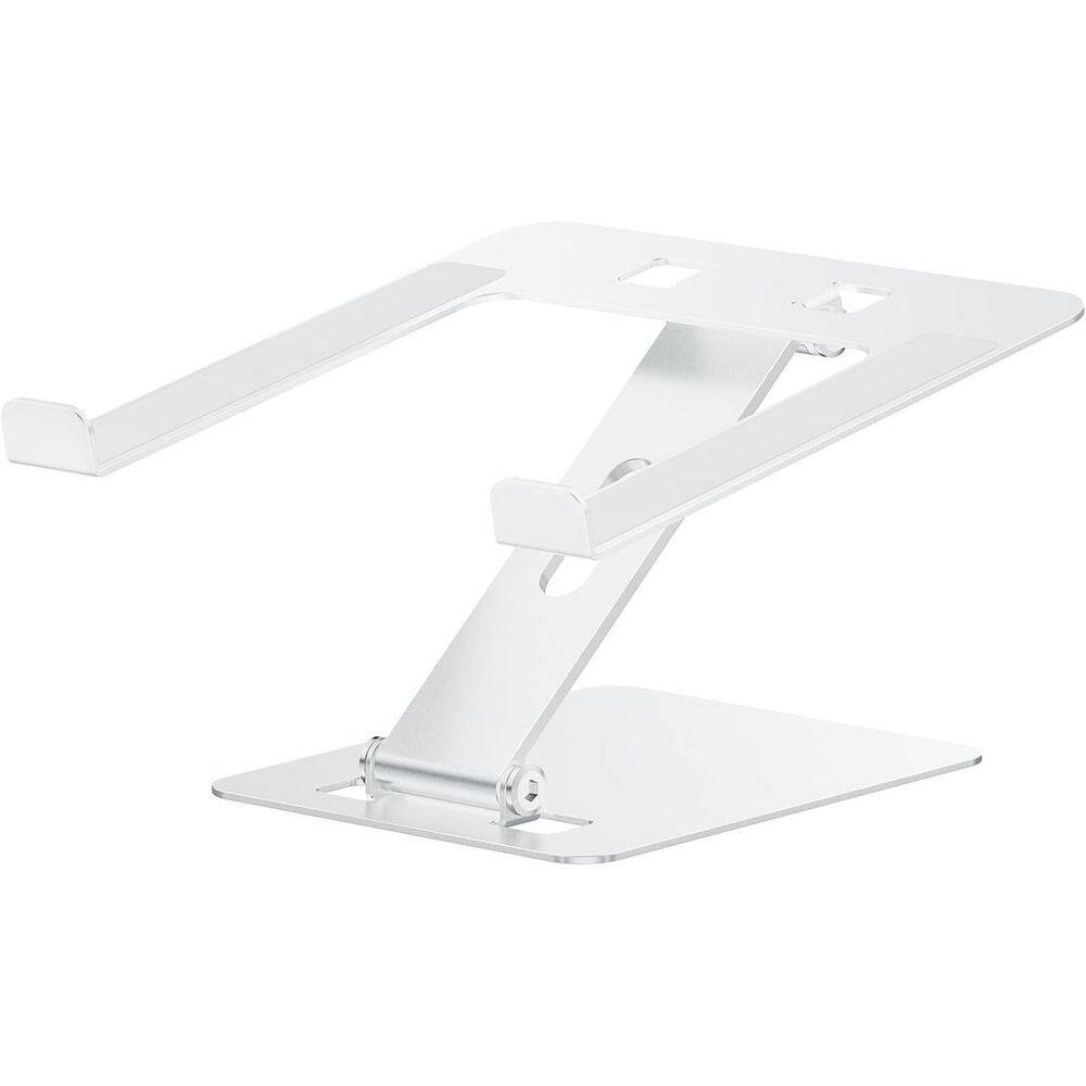 Adjustable Laptop Stand for Desk Portable Riser Aluminum Foldable Ergonomic Holder for MacBook Dell HP Silver price history on PriceWatchPro