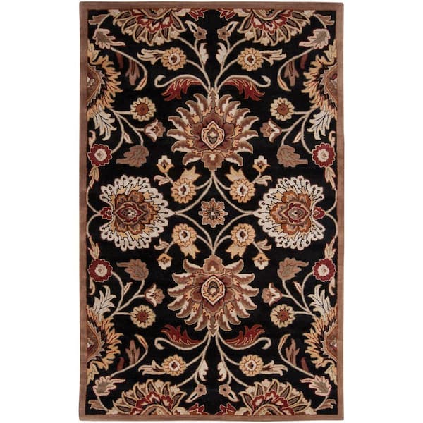 Livabliss Artes Maroon 10 ft. x 14 ft. Area Rug