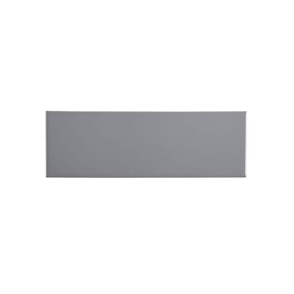 Jeffrey Court Weather Grey 4 in. x 12 in. Glossy Ceramic Wall Tile (10.33 sq. ft. / case)