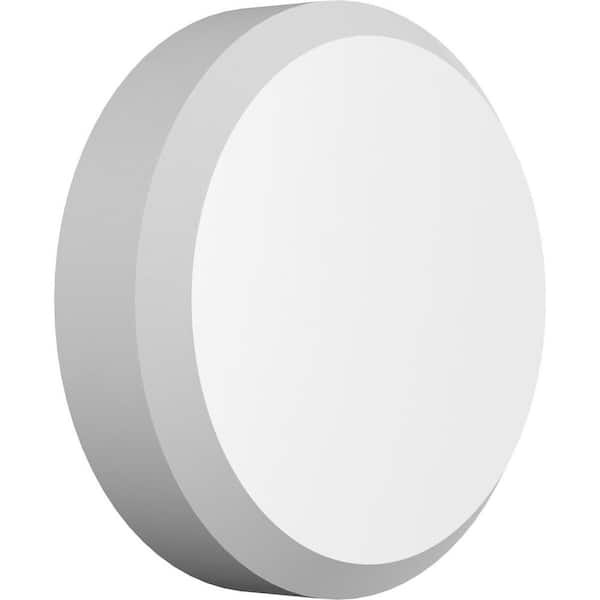 Ekena Millwork 4 in. W x 4 in. H x 1 in. P Standard Grayson Rosette with Beveled Edge (4-Pack)