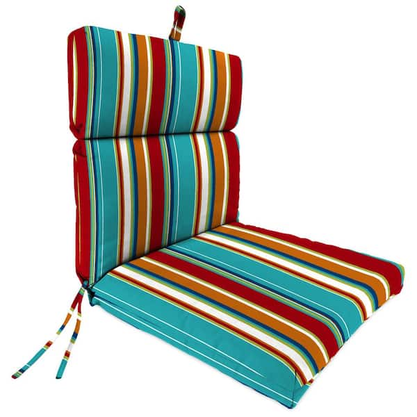 Jordan Manufacturing 44 in. L x 22 in. W x 4 in. T Outdoor Chair Cushion in Covert Fiesta