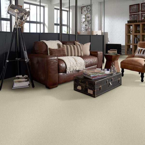 Brave Soul II - Delicate - Beige 44 oz. Polyester Texture Carpet - Installation Required