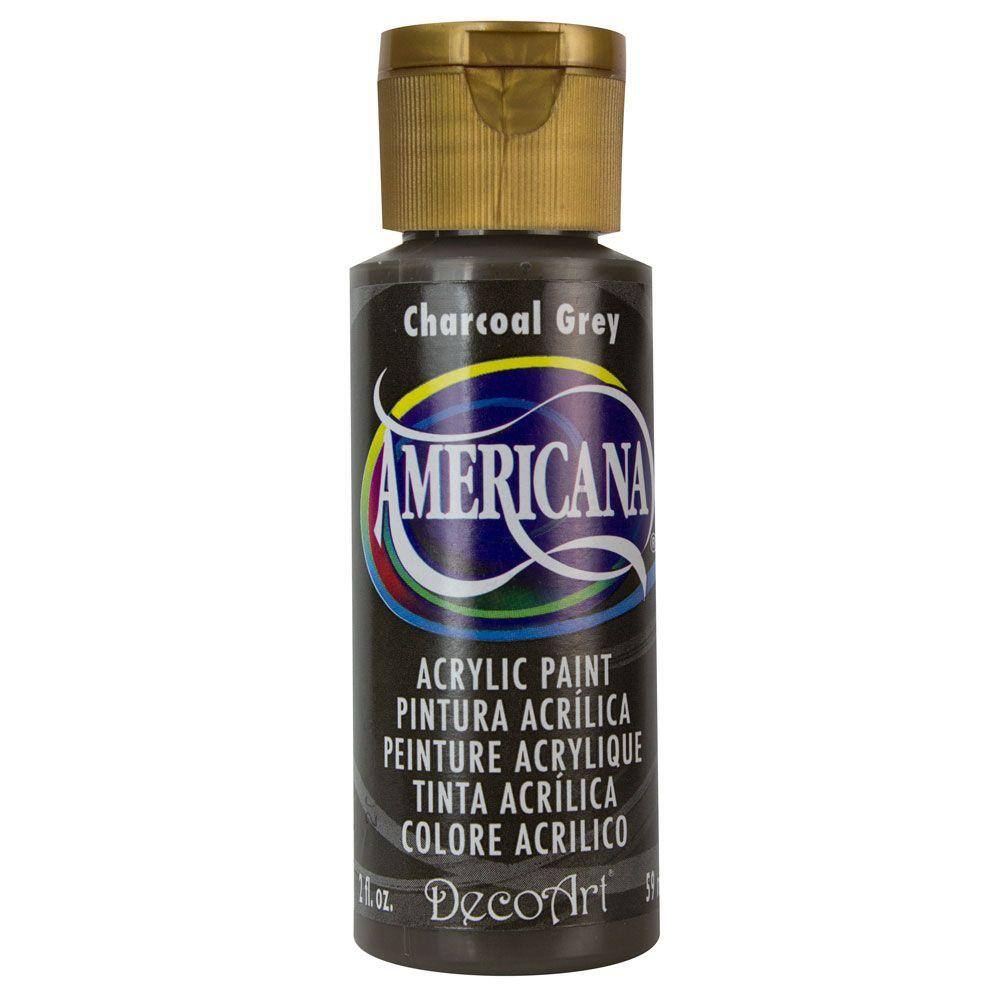 DecoArt Americana 2 oz. Charcoal Grey Acrylic Paint DAO883 The Home