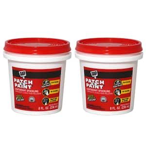 8 oz. Patch-N-Paint White Premium-Grade Lightweight Spackling Paste (2-Pack)
