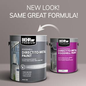 1 gal. #N520-3 Flannel Gray Eggshell Direct to Metal Interior/Exterior Paint