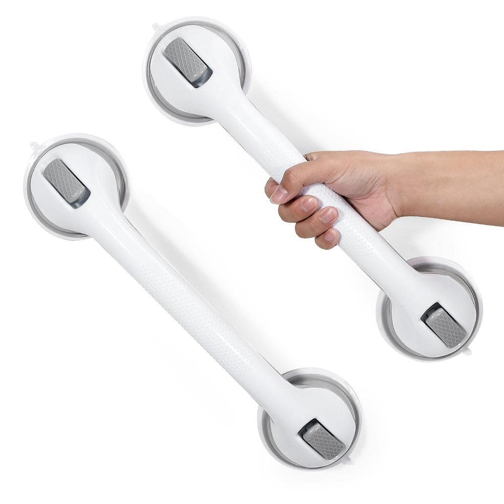 16 in. Shower Handle Heavy Duty Suction Cup Grab Bars for Shower Chair, Bat