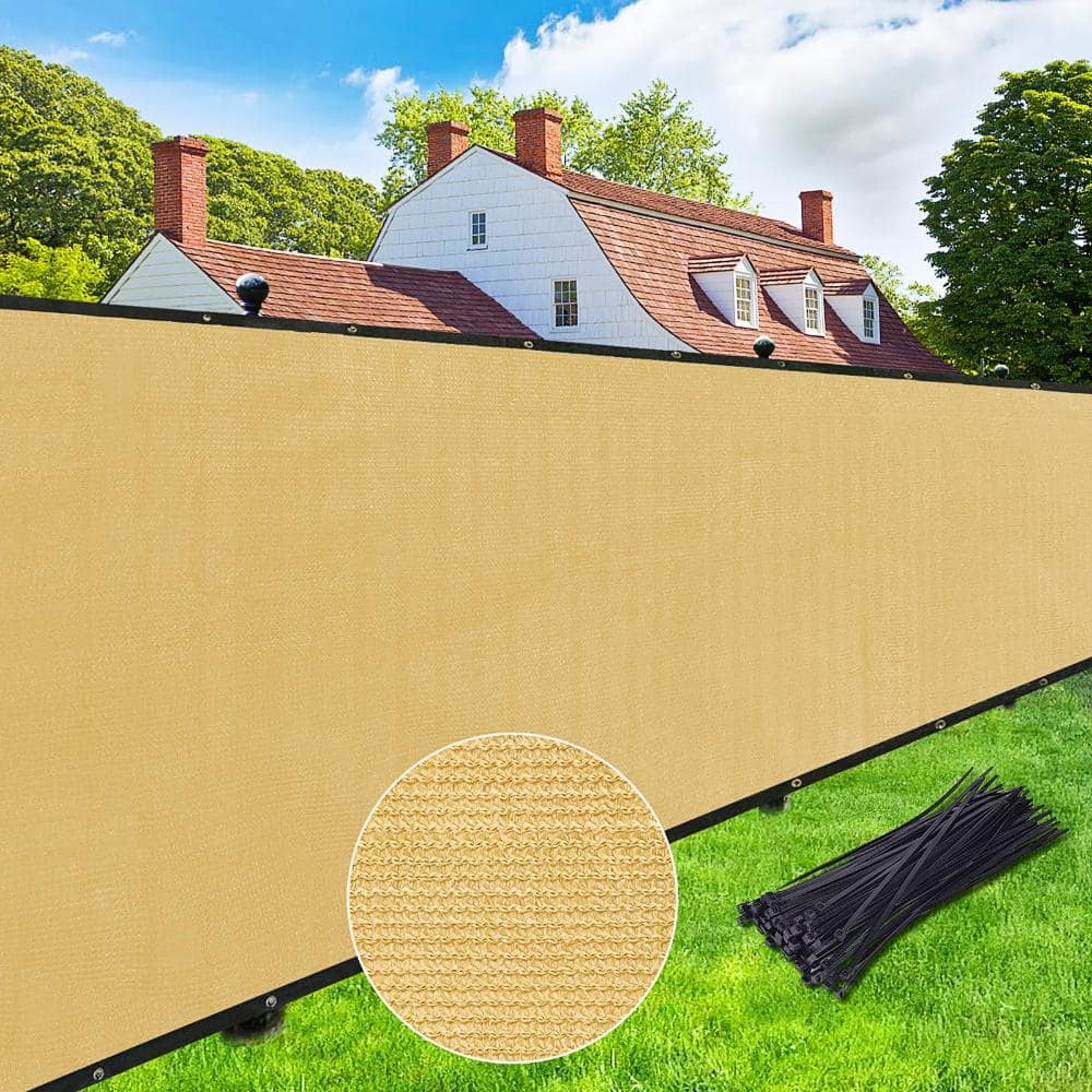 6 ft. x 50 ft. Privacy Fence Screen Heavy Duty Sand 1 Piece price history on PriceWatchPro