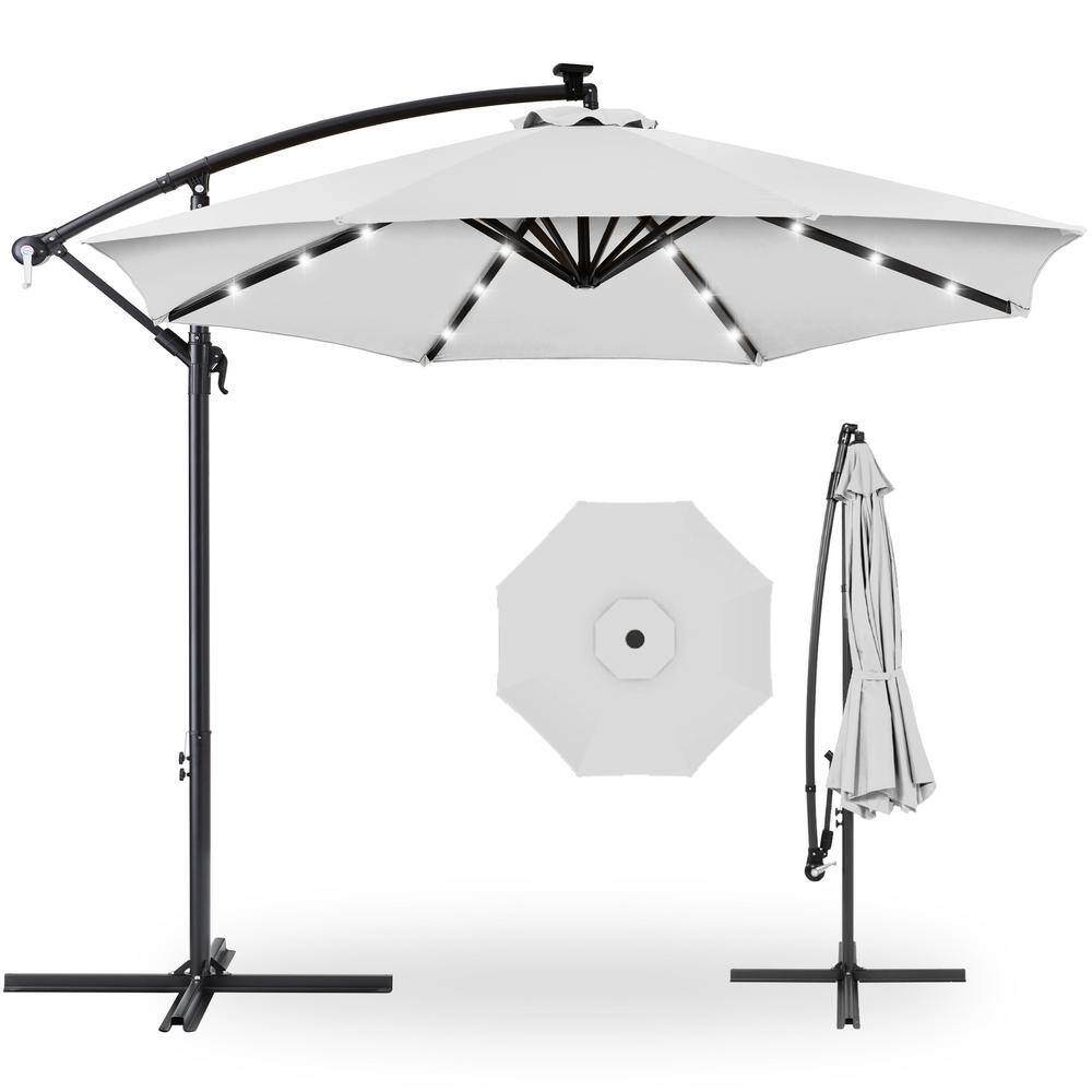 Best Choice Products 10 ft. Cantilever Solar LED Offset Patio Umbrella