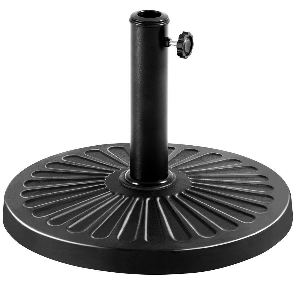 Yaheetech 22 lbs. HeavyDuty Resin Outdoor Patio Umbrella Base in Black