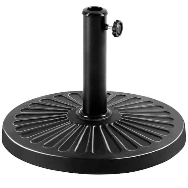 Yaheetech 22 lbs. Heavy-Duty Resin Outdoor Patio Umbrella Base in Black ...