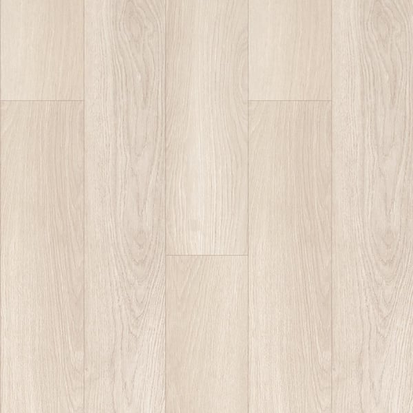 Dekorman Proteco+ Platinum White Oak EIR 12mm T x 6.41" W Uniclic HDF AC4 Waterproof Laminate Wood Flooring (21.2 sq. ft./Case)