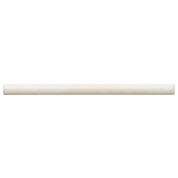 Cloe 0.5 in. x 8 in. Ceramic Jolly Miter Edge Backsplash Accessory Trim in Creme (1.67 sq. ft. /Case)
