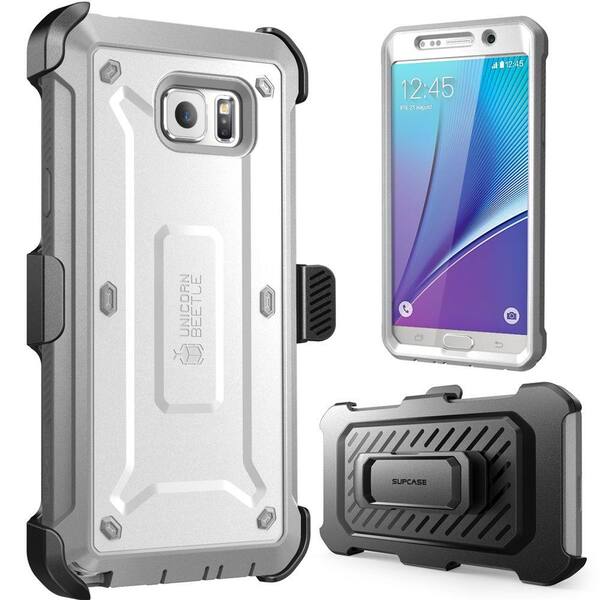Unbranded SUPCASE Galaxy Note 5 Unicorn Beetle Pro Case with Screen Protector, White