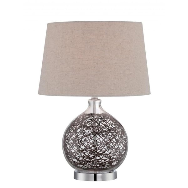 Filament Design 20 in. Polished Chrome Table Lamp