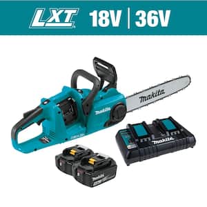 LXT 14 in. 18V X2 (36V) Lithium-Ion Brushless Battery Rear Handle Chain Saw Kit w/ (2) Batteries 5.0Ah, Charger