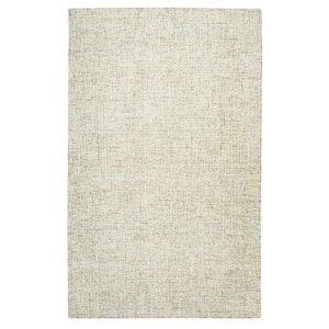 London Collection Beige/Ivory 5 ft. x 8 ft. Hand-Tufted Tweed Area Rug