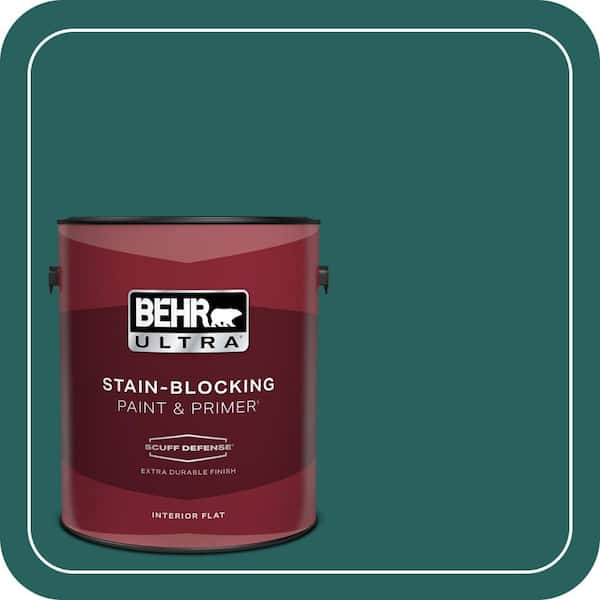 BEHR ULTRA 1 gal. #MQ6-05 Verdant Forest Extra Durable Flat Interior Paint & Primer