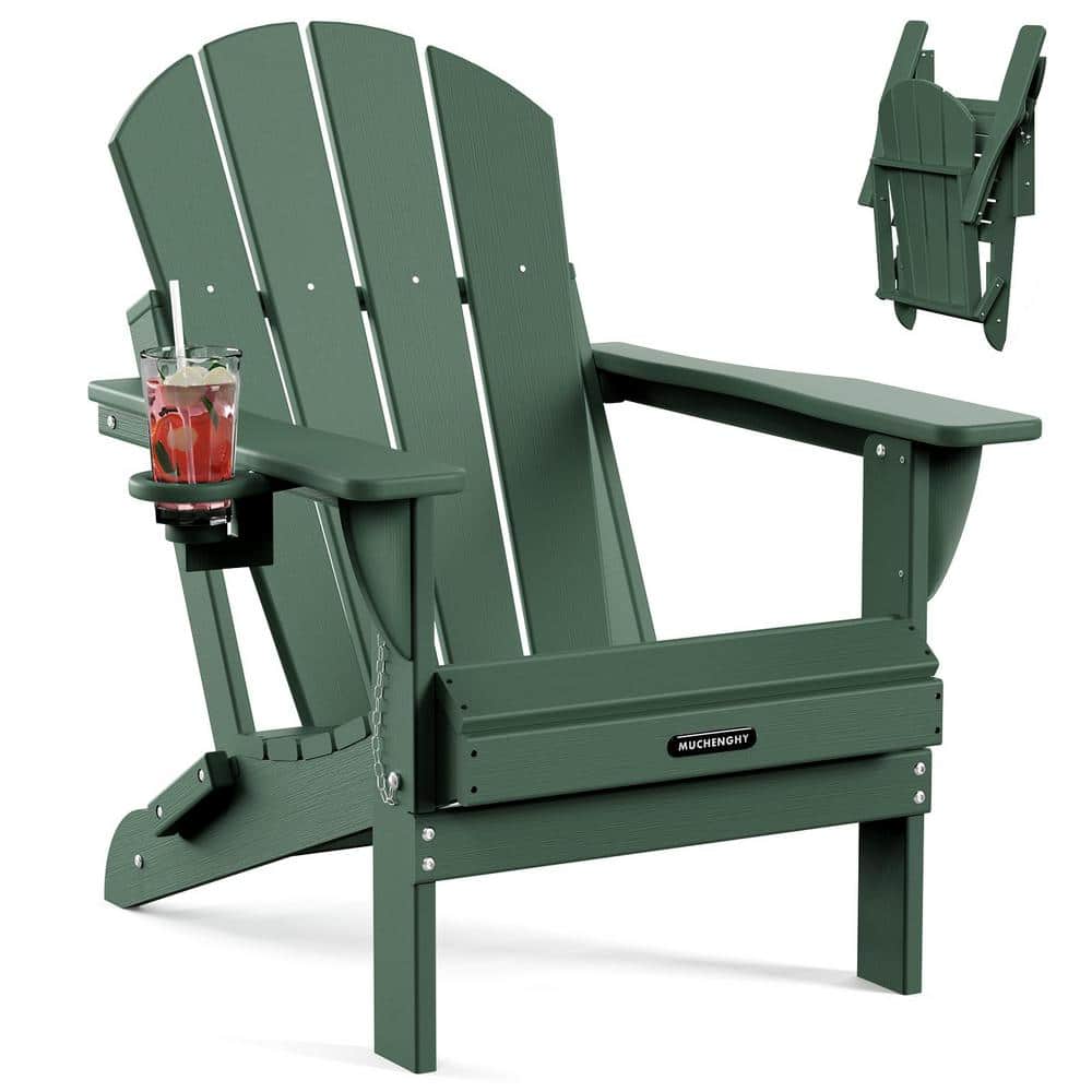 Green Folding HDPE Adirondack Chairs, Sturdy Outside Chairs, Lawn Chairs price history on PriceWatchPro