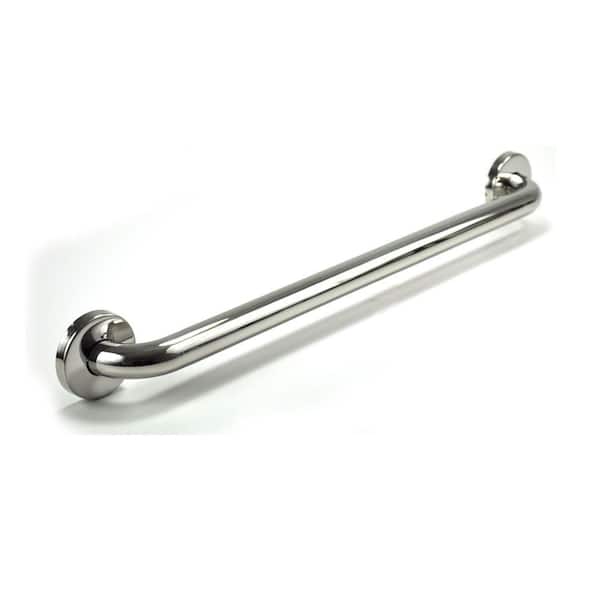 WingIts Premium Series 24 in. x 1.25 in. Grab Bar in Polished Stainless Steel (27 in. Overall Length)