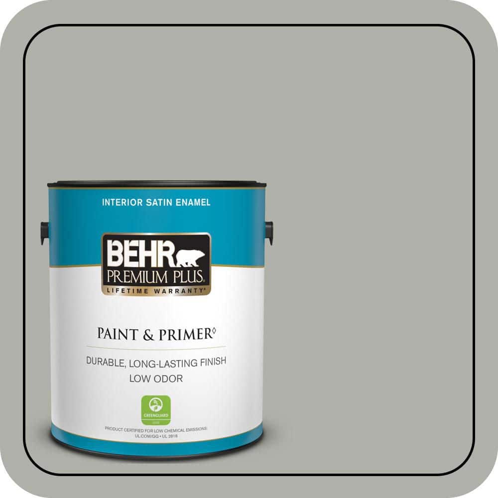 1 gal. #BNC-06 Urban Putty Satin Enamel Low Odor Interior Paint & Primer price history on PriceWatchPro