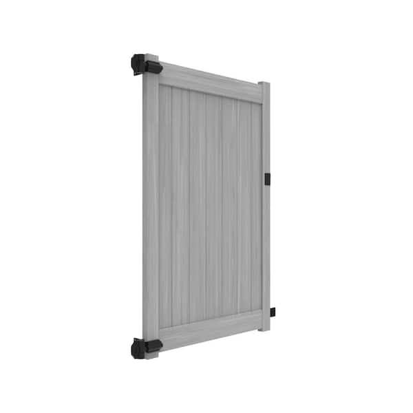 Washington 4 ft. x 6 ft. Driftwood Gray Vinyl Fence Gate