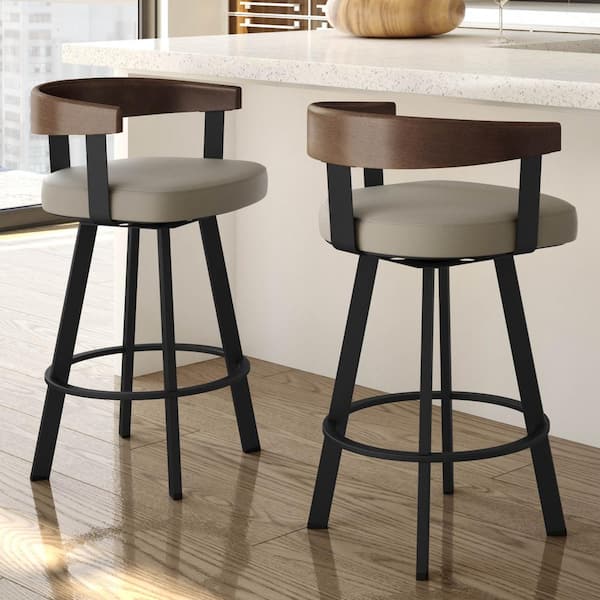 https://images.thdstatic.com/productImages/8700c0fc-c5c1-4a08-8285-a0dfceebae75/svn/greige-faux-leather-brown-wood-black-metal-amisco-bar-stools-41252-26we-1b25gtf496-31_600.jpg