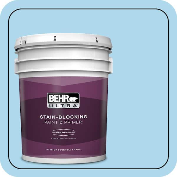 BEHR ULTRA 5 gal. #540A-3 Blue Feather Extra Durable Eggshell Enamel Interior Paint & Primer