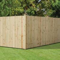 1/2 in. x 4 in. x 6 ft. Dog Ear Brazilian Pine Fence Picket (12-Pack)