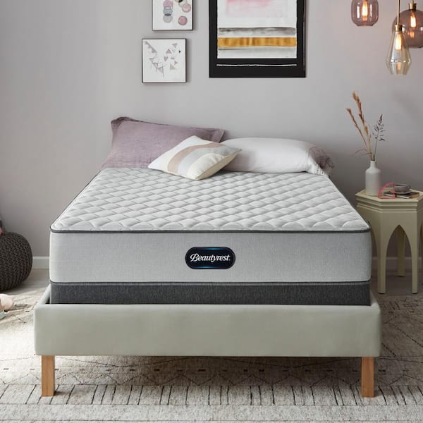 Beautyrest BR800 Twin Firm Innerspring 11.5 in. Mattress Set with 9 in. Foundation