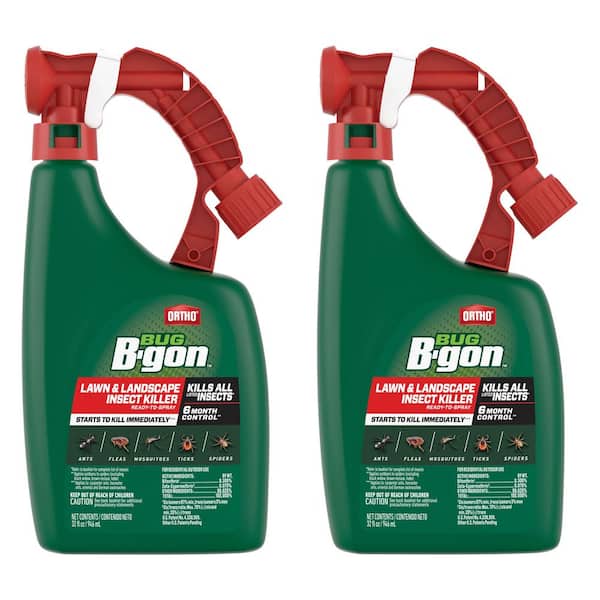 Bug B-gon Lawn and Landscape Insect Killer 32 fl. oz. Ready-to-Spray Ant Flea and Spider Killer (2-Pack)