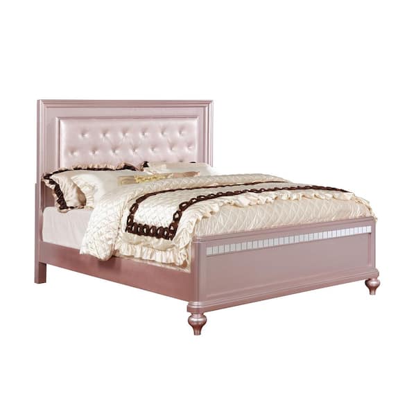 William's Home Furnishing Avior Rose Gold Twin Bed