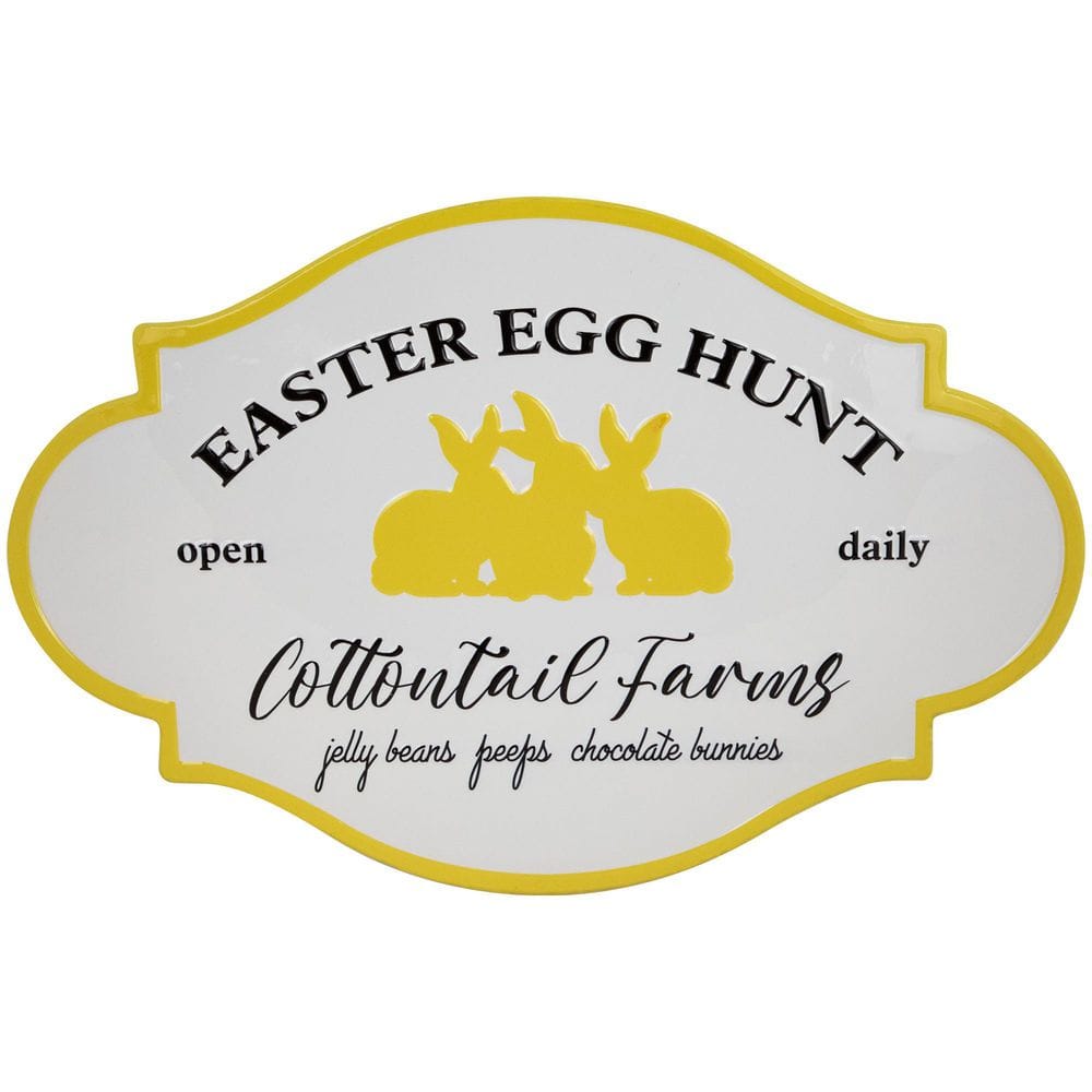 "Easter Egg Hunt Vintage-Style Metal Wall Sign-17.75""" price history on PriceWatchPro