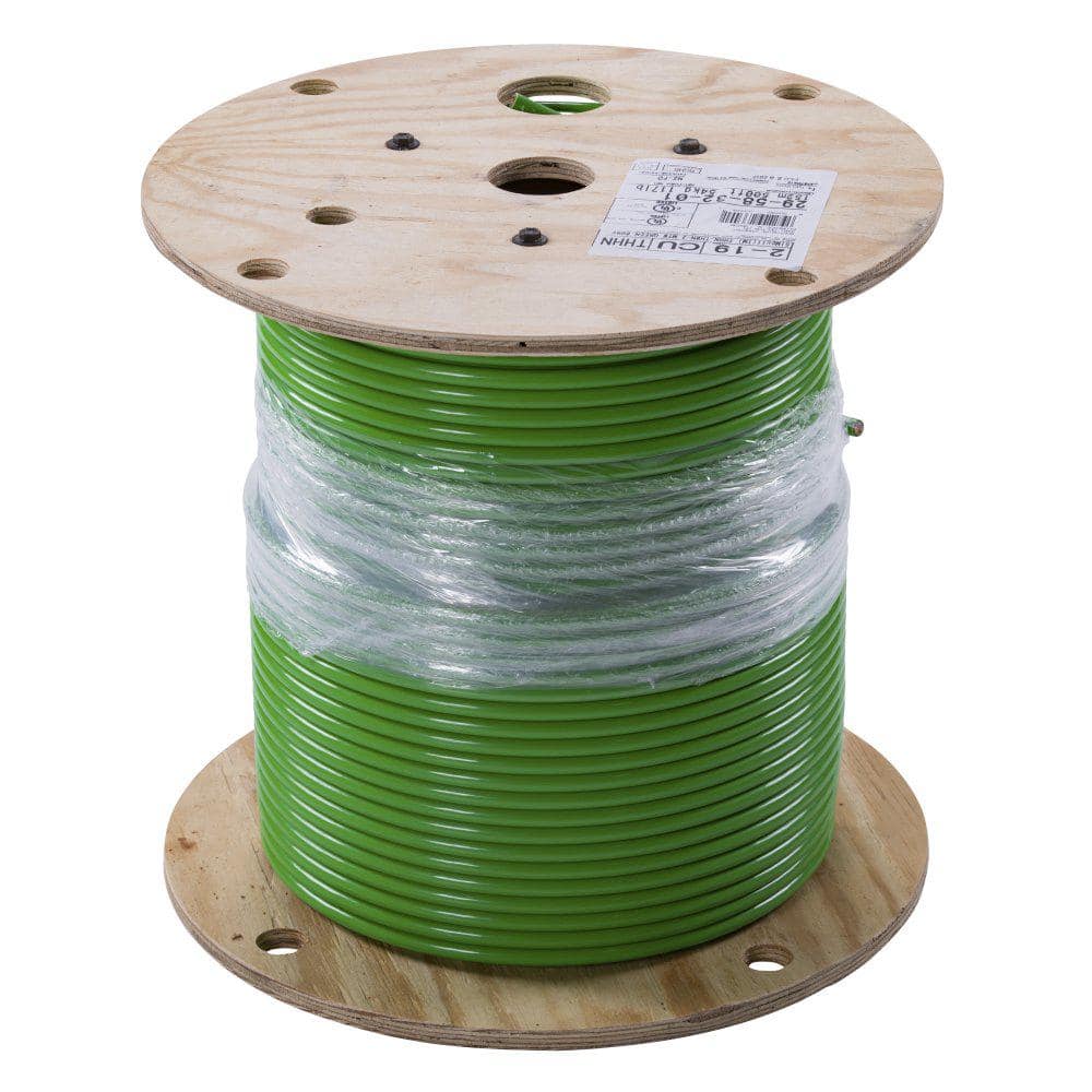25 Foot, Green - 10 AWG Solid Copper Wire - 10 Gauge Green Ground Wire - 10  AWG THHN Wire - 25 FT Insulated Grounding Wire - THHN/THWN Solid Wire 