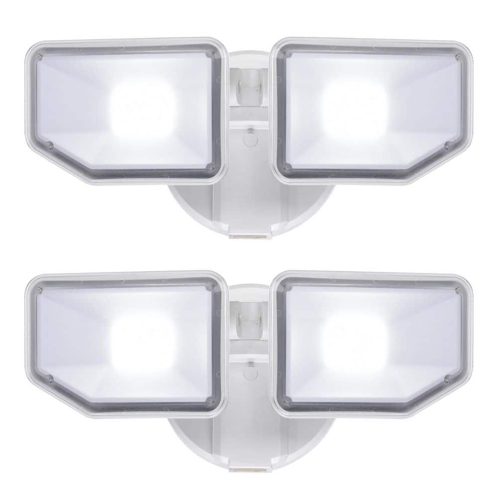 AWSENS 30-Watt Equivalence 2700 Lumen White Outdoor 2-Light