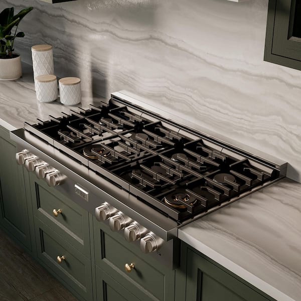 ZLINE Kitchen and Bath Paramount 48 in. 8-Burner Porcelain Cooktop